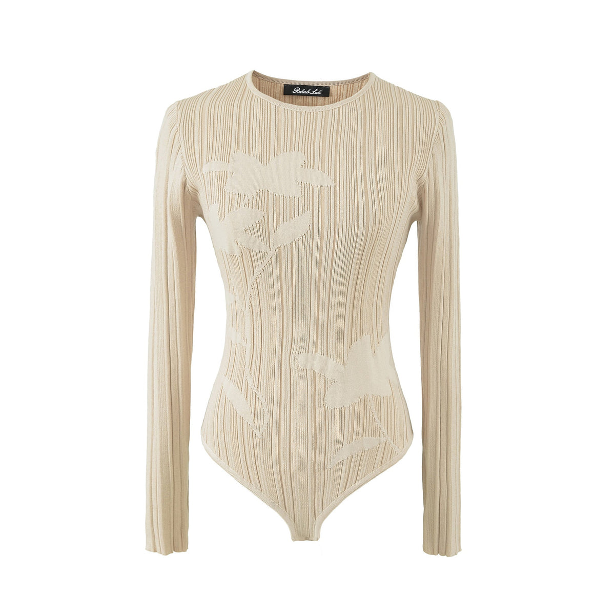 Floral Rib Knit Bodysuit