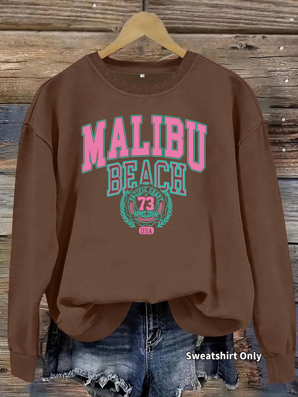 Malibu Beach Graphic Sweatshirt