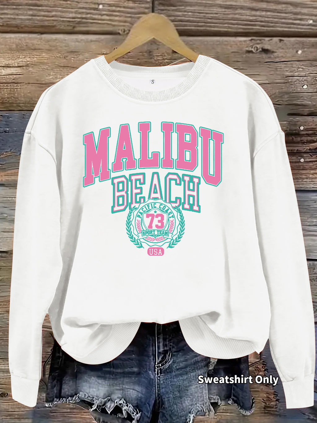 Malibu Beach Graphic Sweatshirt