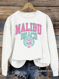 Malibu Beach Graphic Sweatshirt