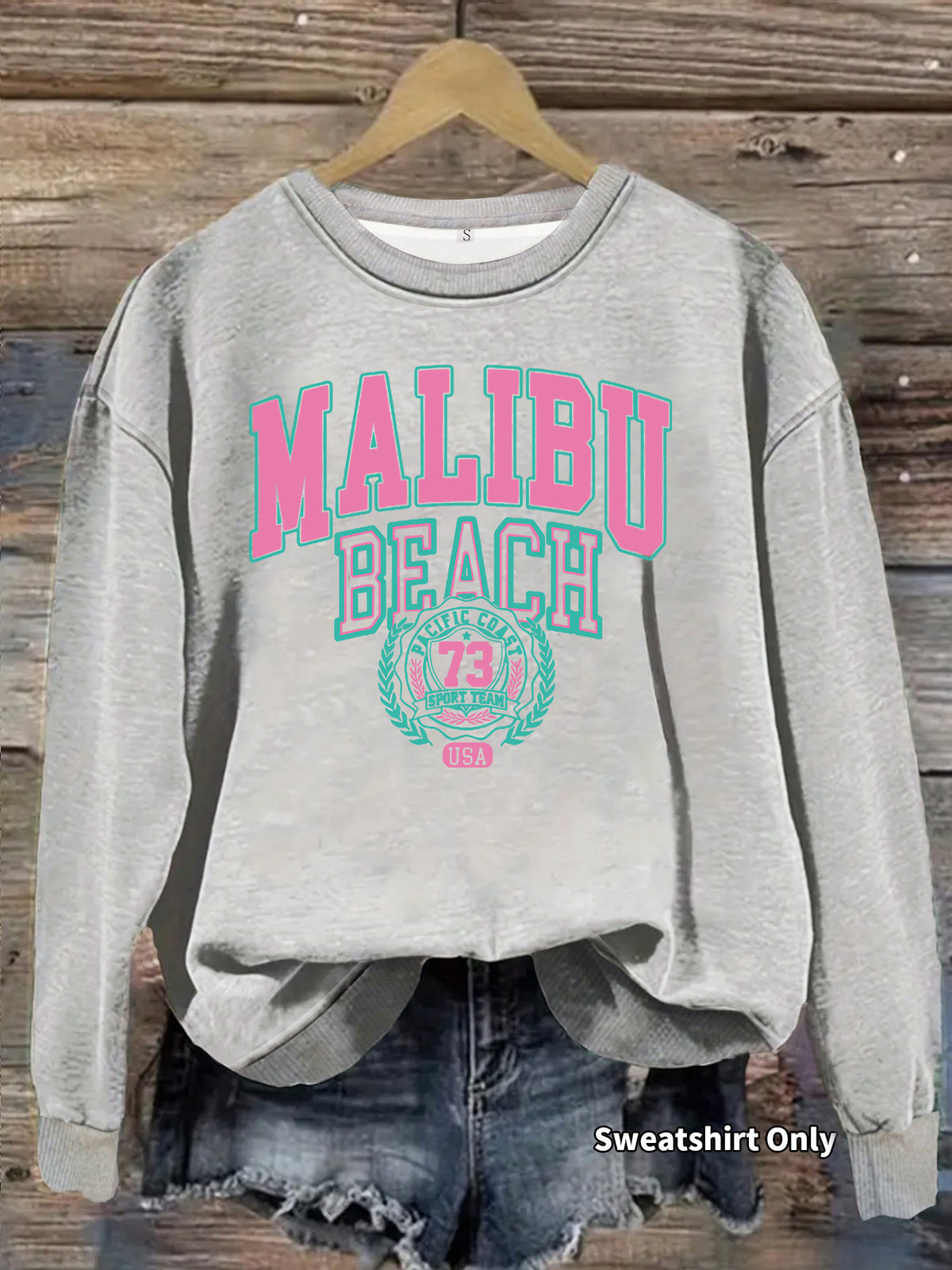 Malibu Beach Graphic Sweatshirt