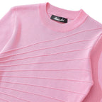 Diagonal Rib Mock Neck Bodysuit