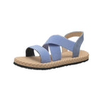 Crisscross Stretch Strap Flat Sandals
