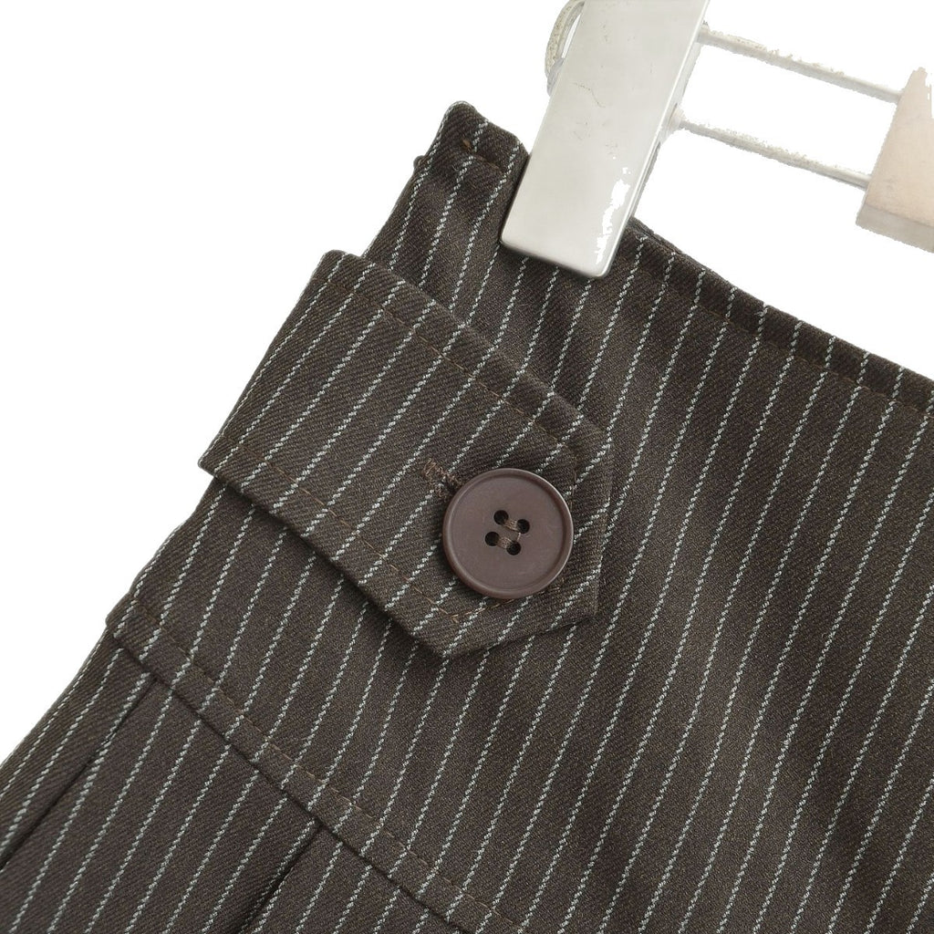 Pinstripe Pleated Mini Skirt