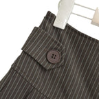 Pinstripe Pleated Mini Skirt