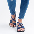 Braided Cord Strappy Flat Sandals