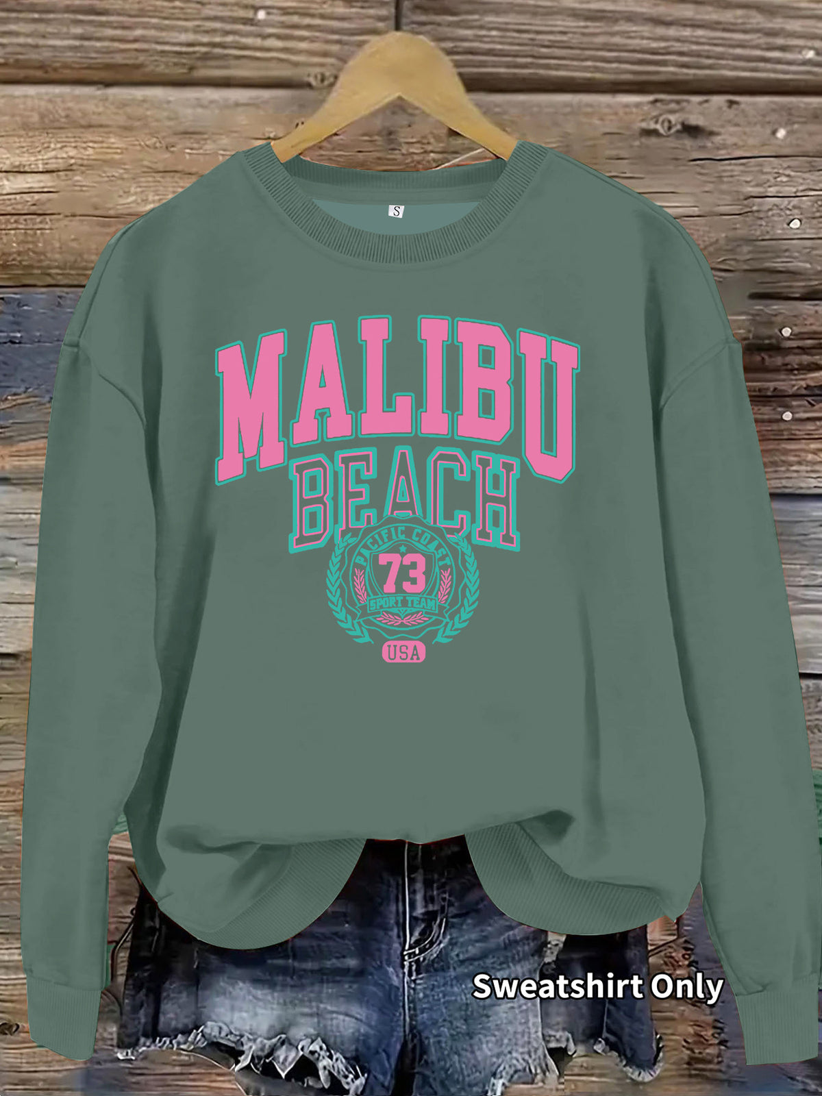 Malibu Beach Graphic Sweatshirt