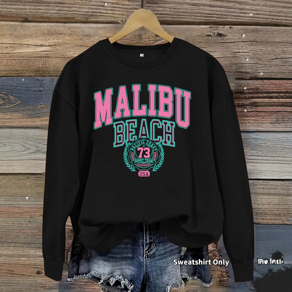 Malibu Beach Graphic Sweatshirt