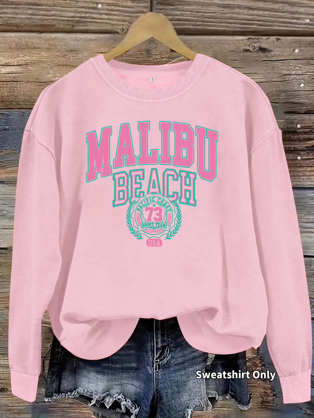 Malibu Beach Graphic Sweatshirt
