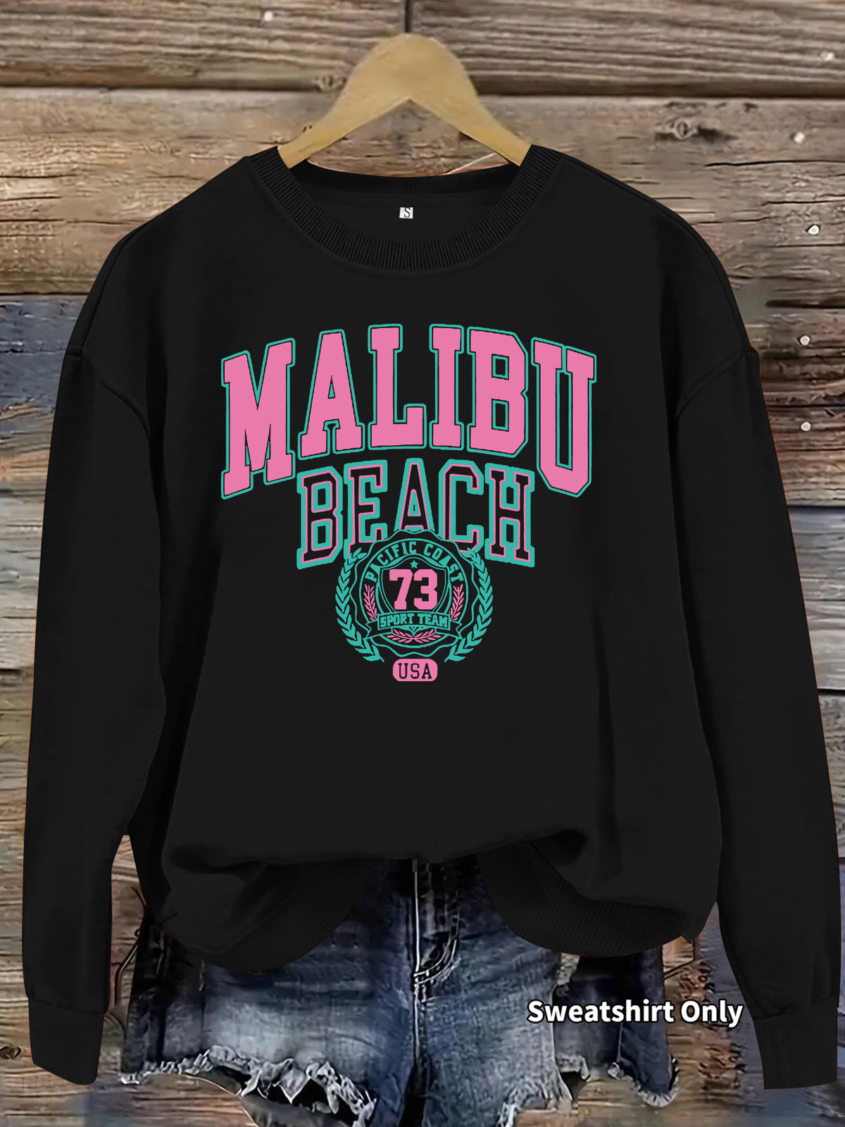Malibu Beach Graphic Sweatshirt